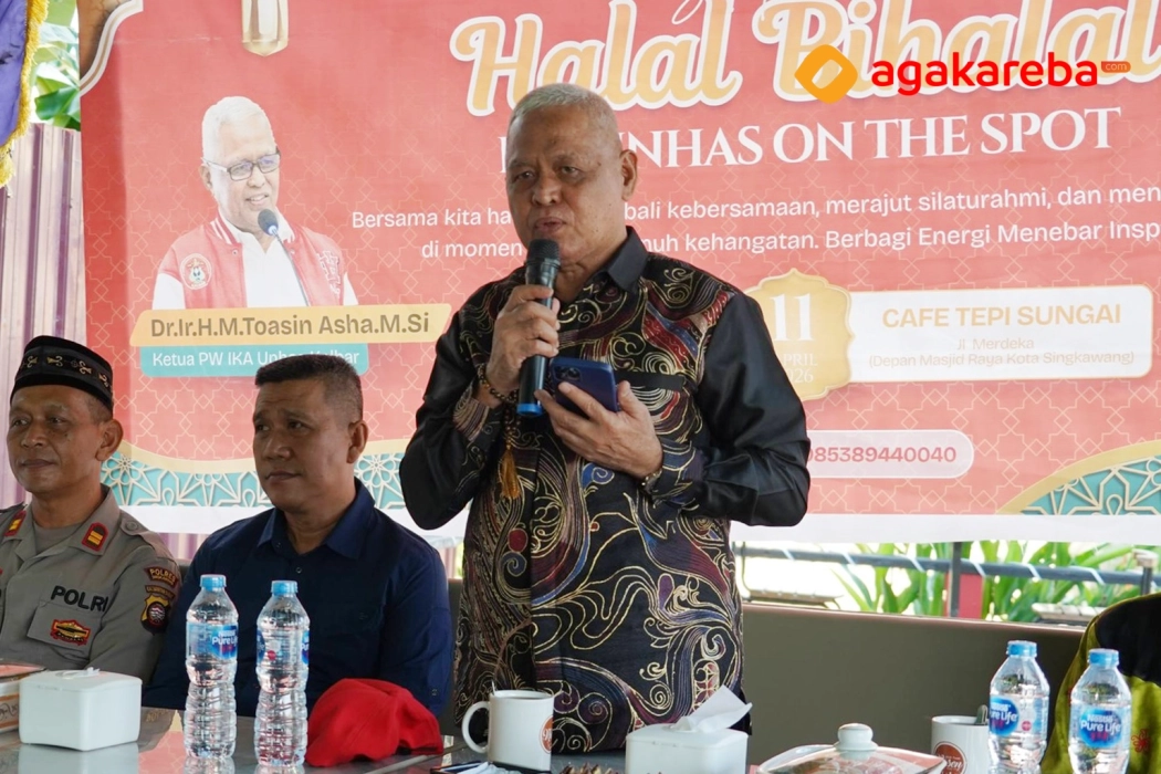 Kegiatan IKA Unhas Singkawang dalam acara halal bihalal bersama alumni dan pemerintah daerah